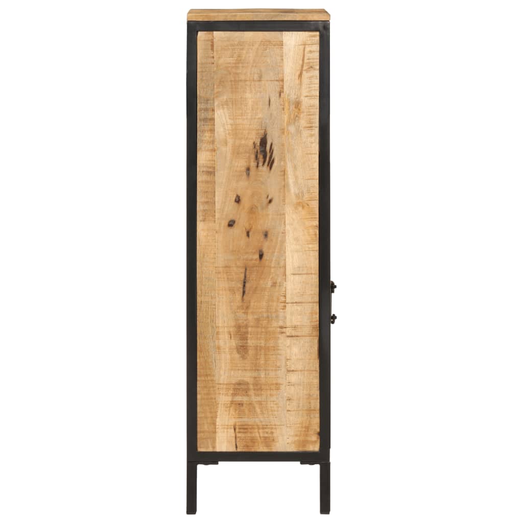 Badkamerkast 40x27x90 cm massief mangohout en ijzer is nu te koop bij PeponiXL, paradijselijk wonen!