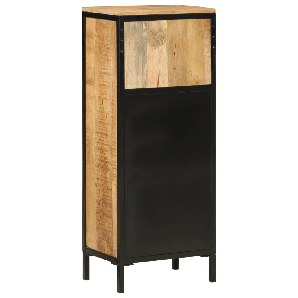 Badkamerkast 40x27x90 cm massief mangohout en ijzer is nu te koop bij PeponiXL, paradijselijk wonen!