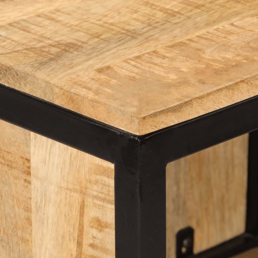 Badkamerkast 40x27x90 cm massief mangohout en ijzer is nu te koop bij PeponiXL, paradijselijk wonen!