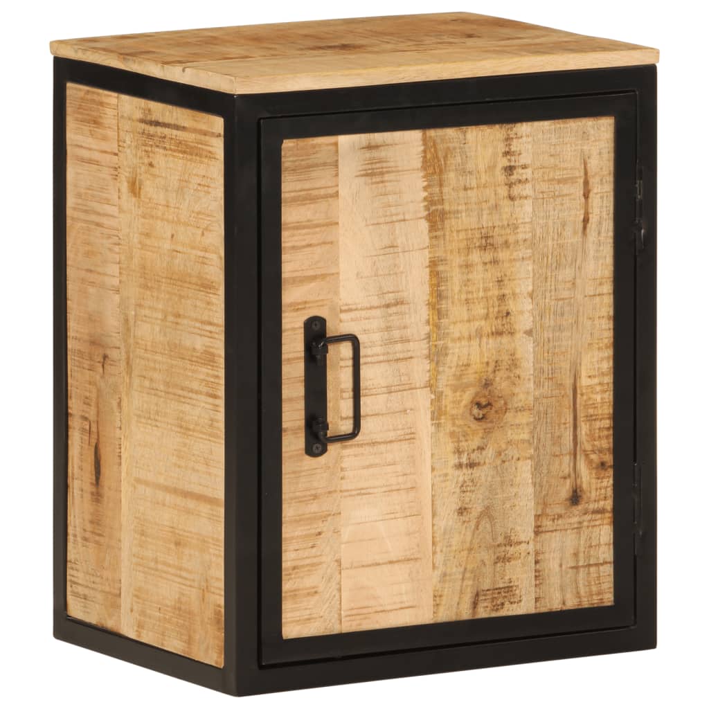 Badkamerkast 40x30x50 cm massief mangohout en ijzer is nu te koop bij PeponiXL, paradijselijk wonen!