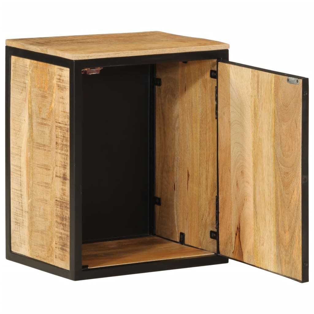 Badkamerkast 40x30x50 cm massief mangohout en ijzer is nu te koop bij PeponiXL, paradijselijk wonen!
