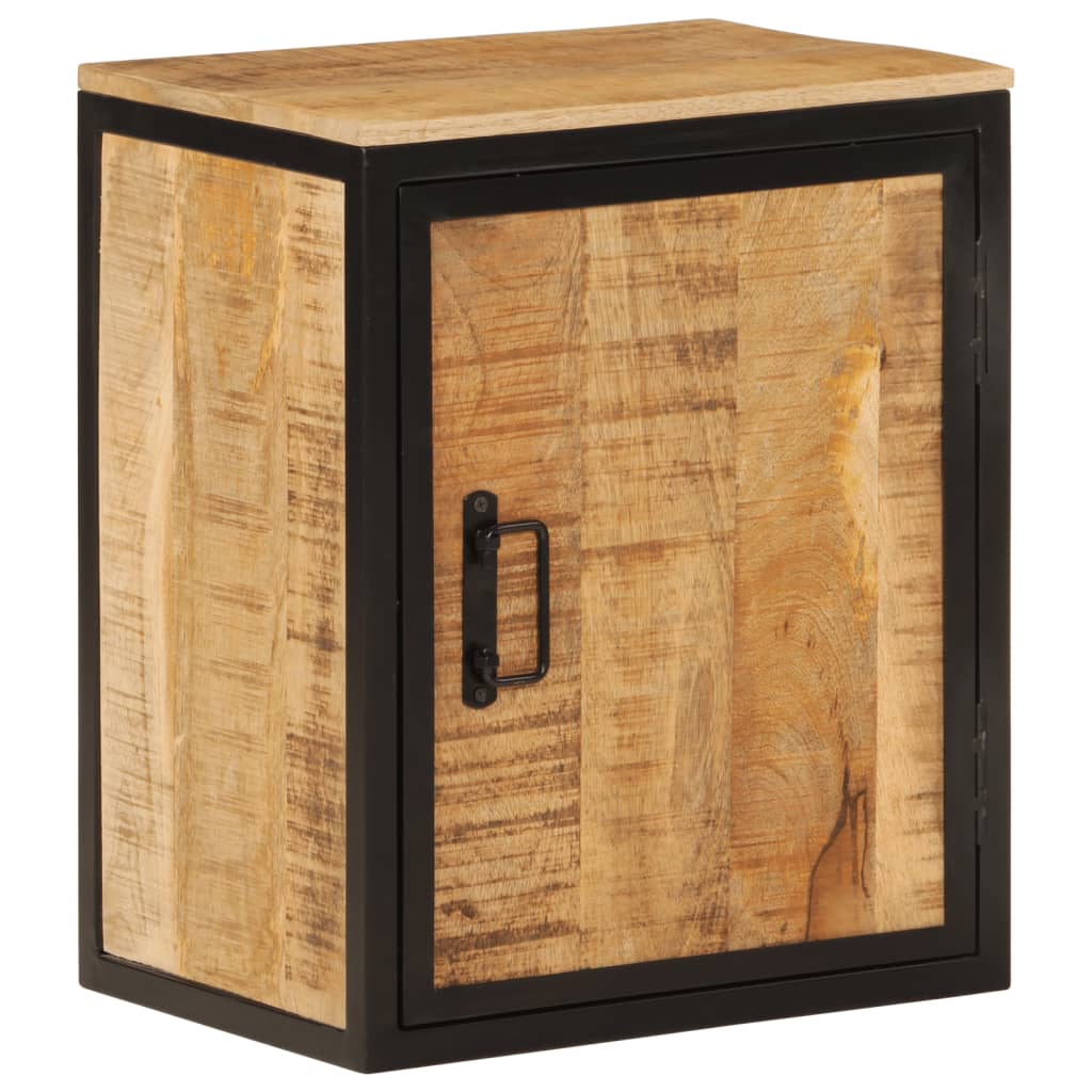 Badkamerkast 40x30x50 cm massief mangohout en ijzer is nu te koop bij PeponiXL, paradijselijk wonen!