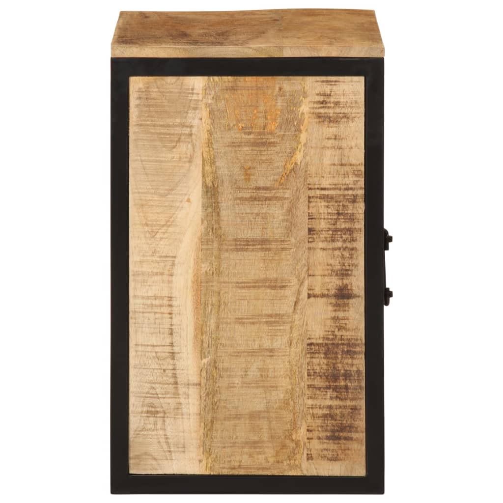 Badkamerkast 40x30x50 cm massief mangohout en ijzer is nu te koop bij PeponiXL, paradijselijk wonen!