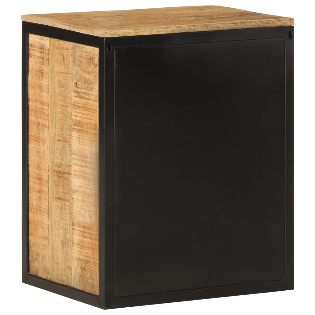 Badkamerkast 40x30x50 cm massief mangohout en ijzer is nu te koop bij PeponiXL, paradijselijk wonen!