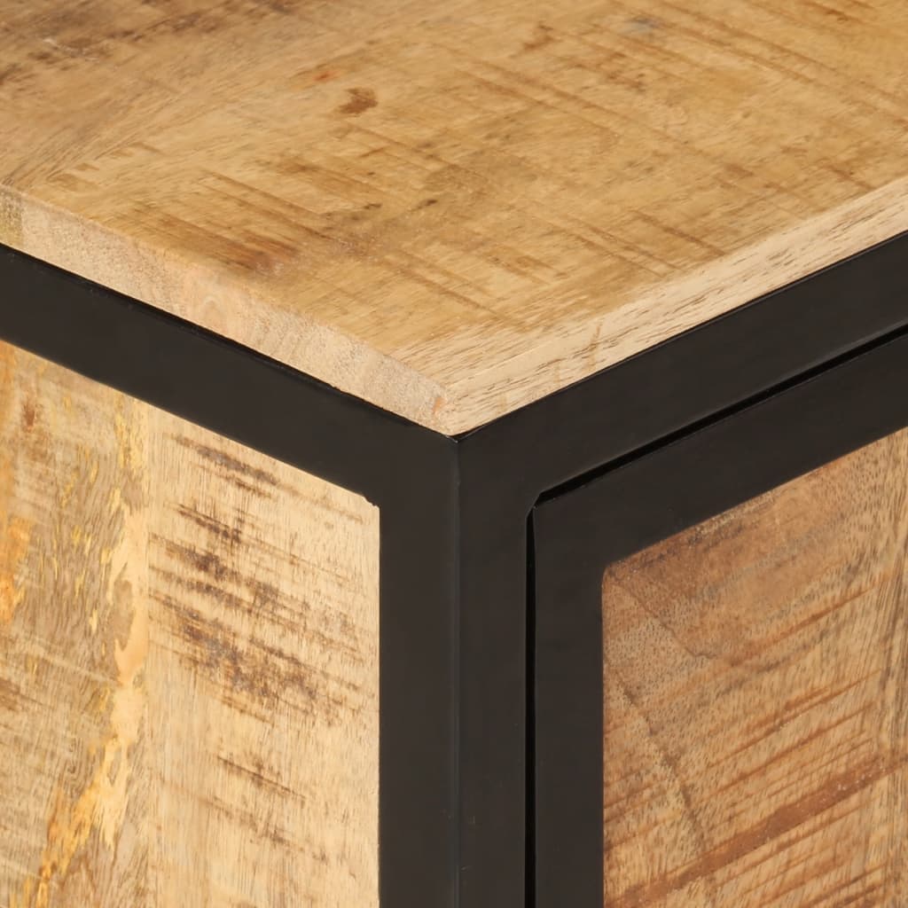 Badkamerkast 40x30x50 cm massief mangohout en ijzer is nu te koop bij PeponiXL, paradijselijk wonen!