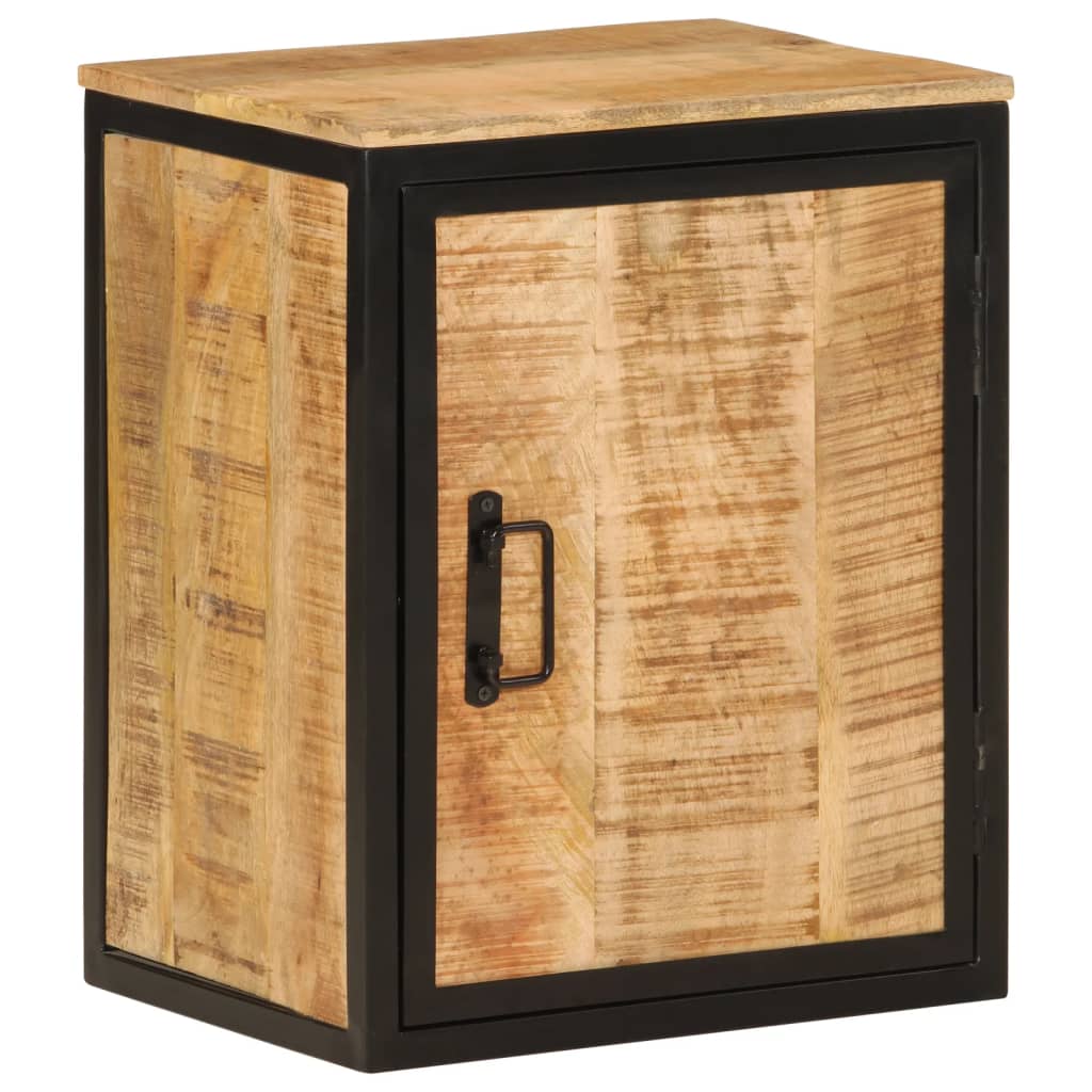 Badkamerkast 40x30x50 cm massief mangohout en ijzer is nu te koop bij PeponiXL, paradijselijk wonen!