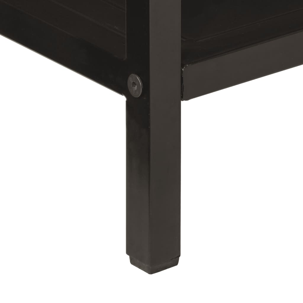 Wandtafel 100x35x76 cm massief mangohout en ijzer is nu te koop bij PeponiXL, paradijselijk wonen!