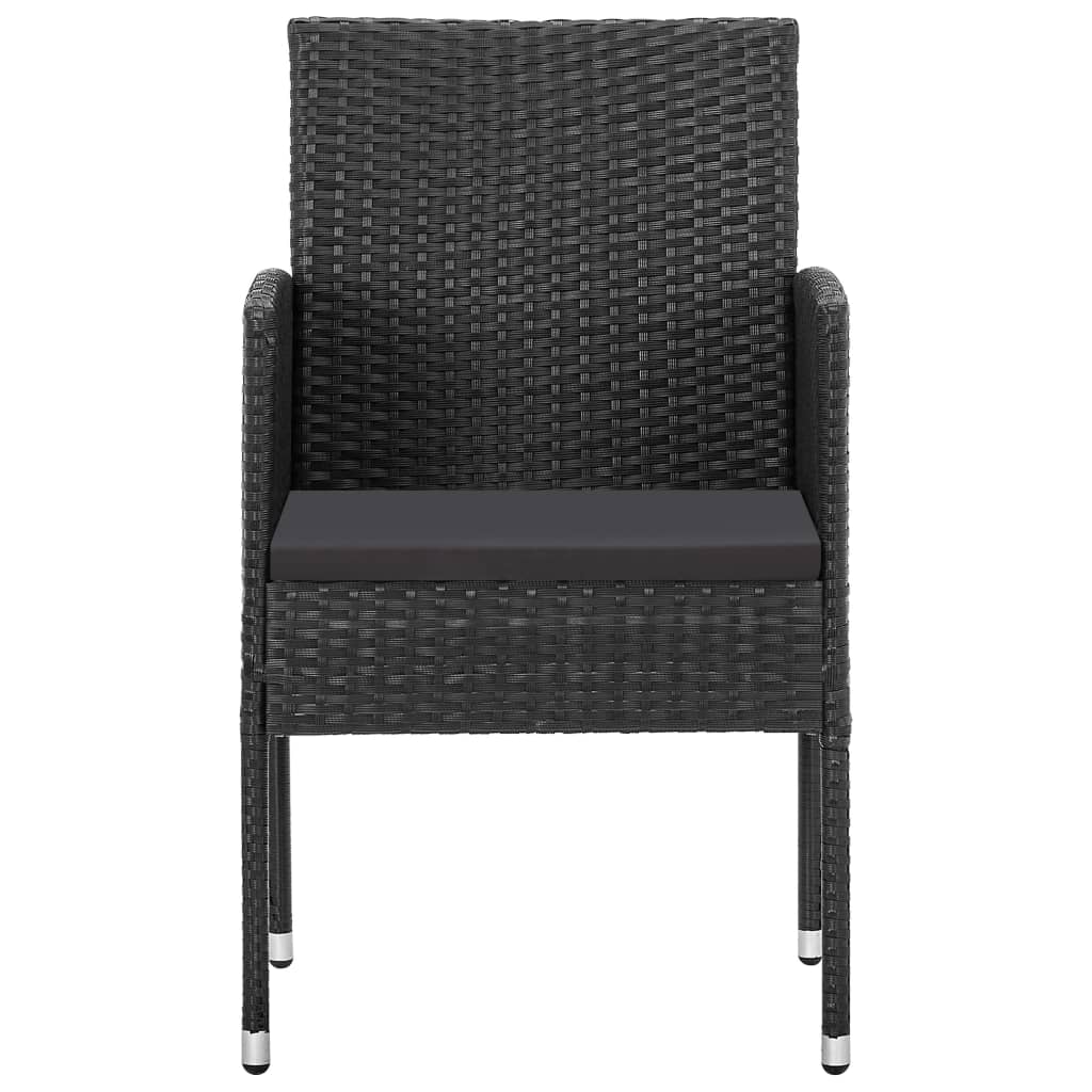 5-delige Tuinset poly rattan en staal zwart is nu te koop bij PeponiXL, paradijselijk wonen!