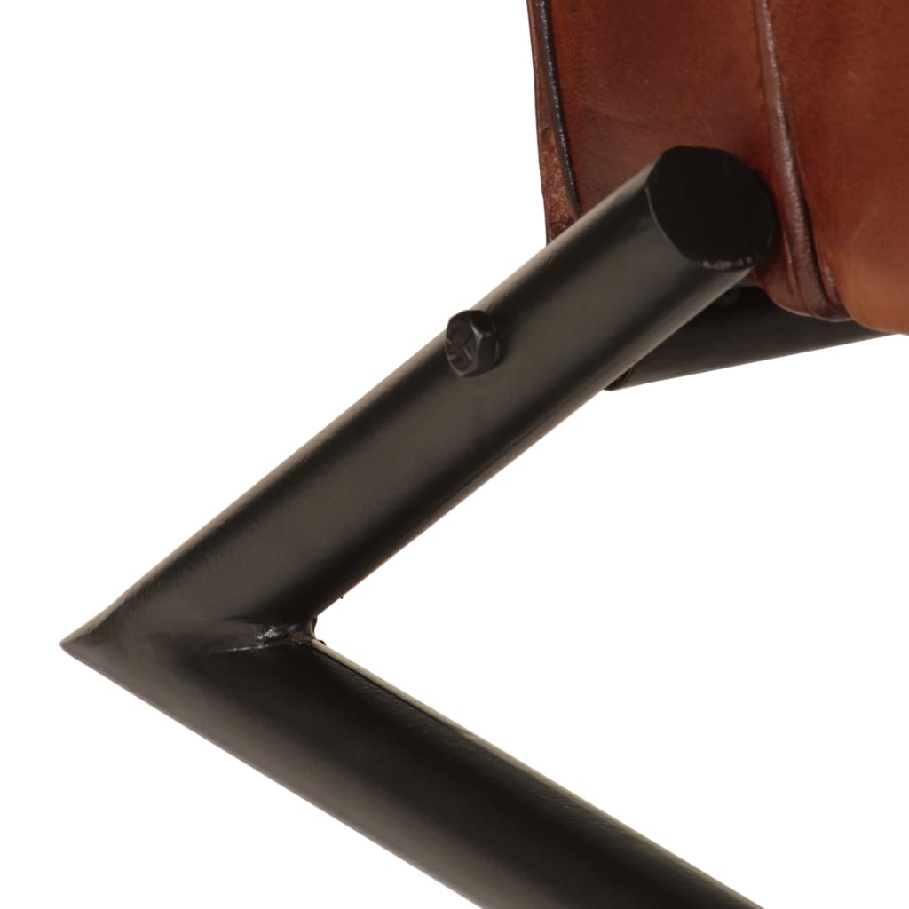 Fauteuil echt leer bruin is nu te koop bij PeponiXL, paradijselijk wonen!