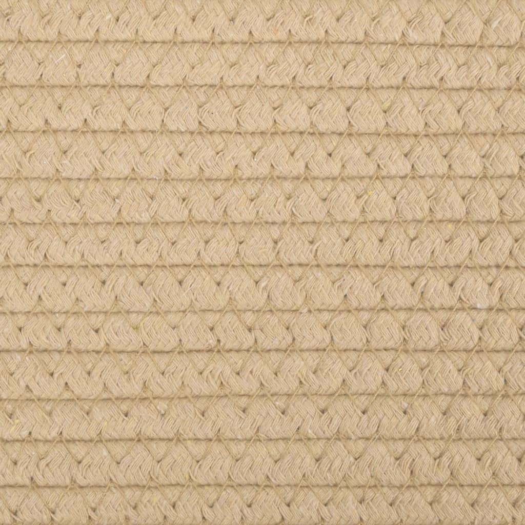 Opbergmanden 2 st Ø 28x28 cm katoen beige en wit is nu te koop bij PeponiXL, paradijselijk wonen!