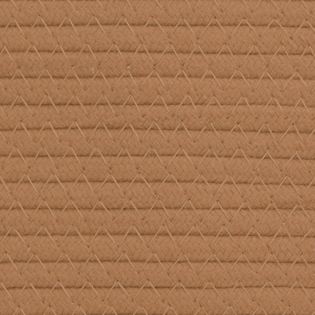 Opbergmand Ø 49x65 cm katoen bruin en wit is nu te koop bij PeponiXL, paradijselijk wonen!