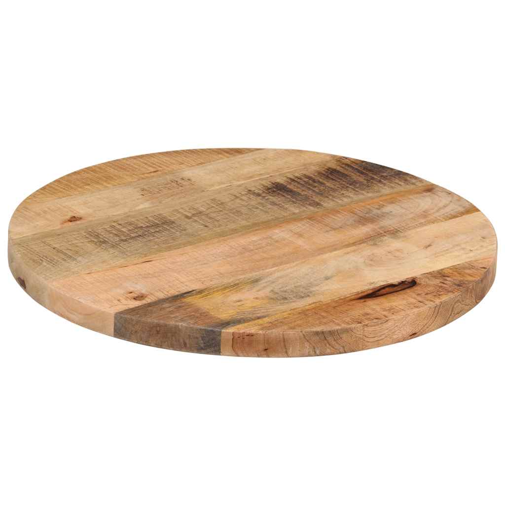 Tafelblad rond Ø 40x2,5 cm massief ruw mangohout is nu te koop bij PeponiXL, paradijselijk wonen!