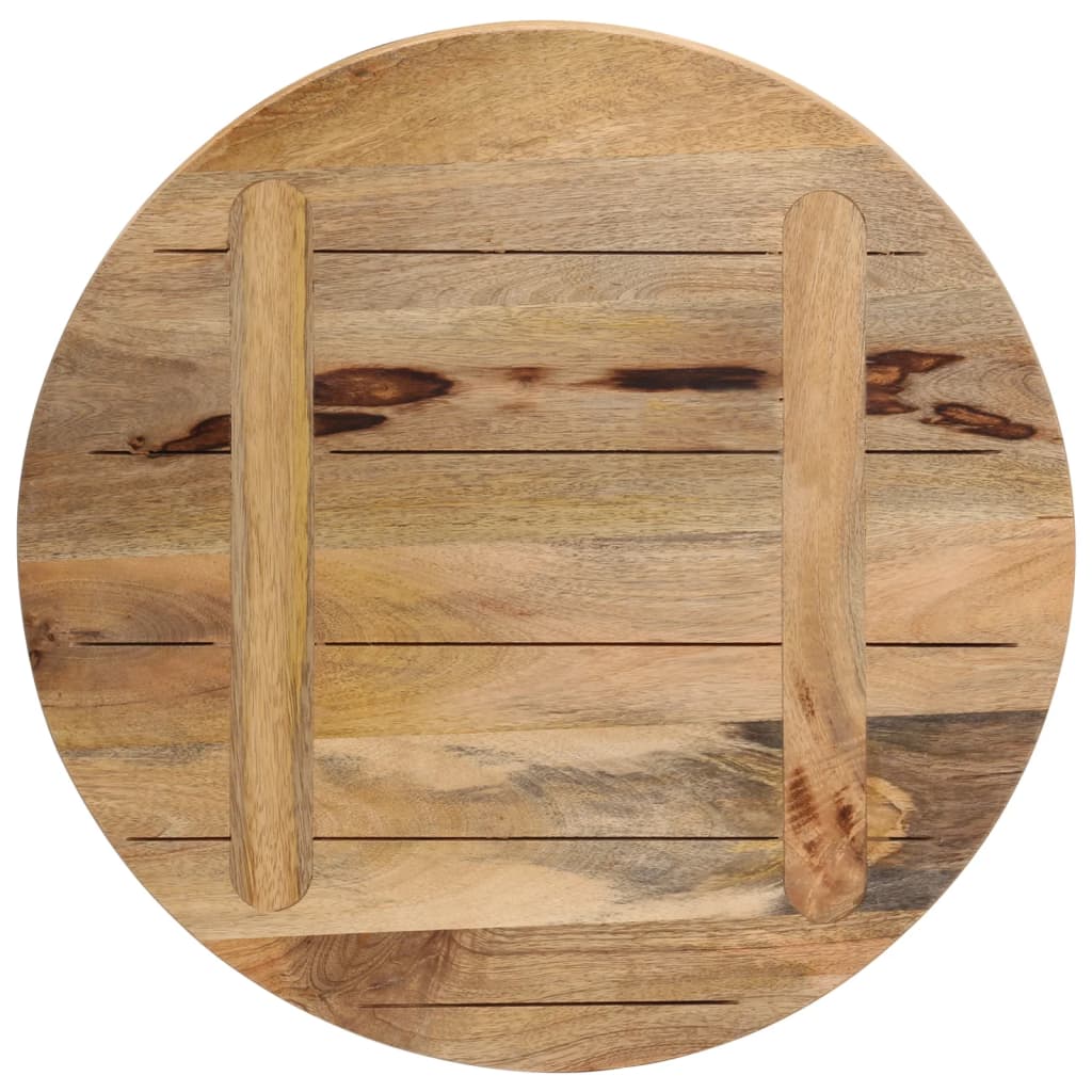 Tafelblad rond Ø 50x1,5 cm massief ruw mangohout is nu te koop bij PeponiXL, paradijselijk wonen!