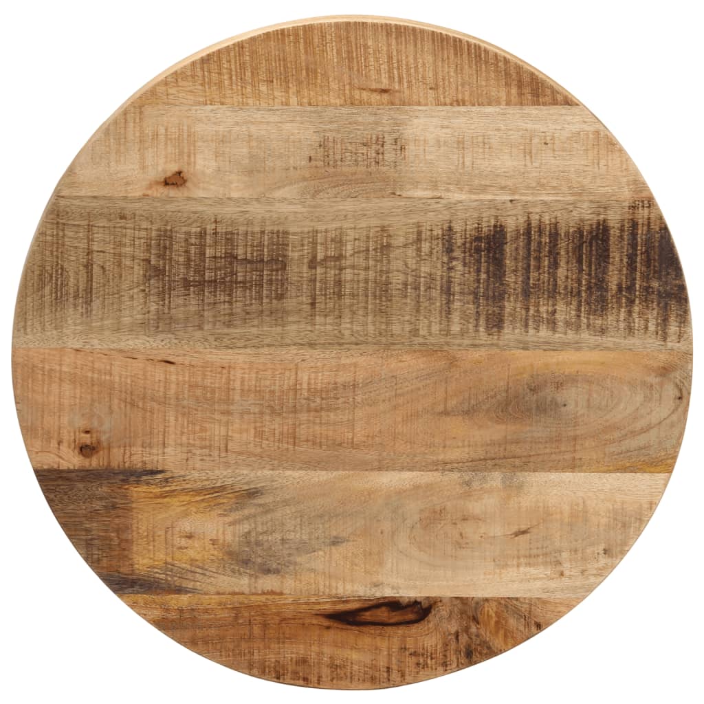 Tafelblad rond Ø 50x2,5 cm massief ruw mangohout is nu te koop bij PeponiXL, paradijselijk wonen!
