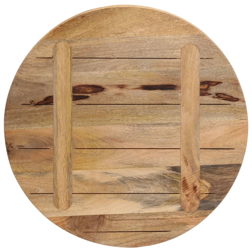 Tafelblad rond Ø 50x2,5 cm massief ruw mangohout is nu te koop bij PeponiXL, paradijselijk wonen!