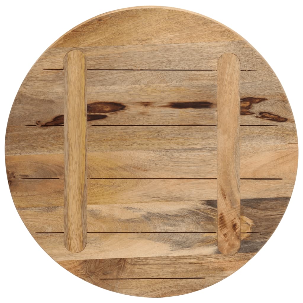Tafelblad rond Ø 60x1,5 cm massief ruw mangohout is nu te koop bij PeponiXL, paradijselijk wonen!