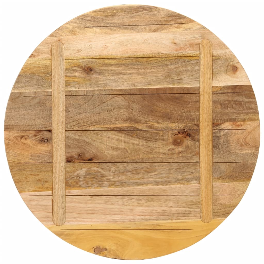 Tafelblad rond Ø 70x1,5 cm massief ruw mangohout is nu te koop bij PeponiXL, paradijselijk wonen!
