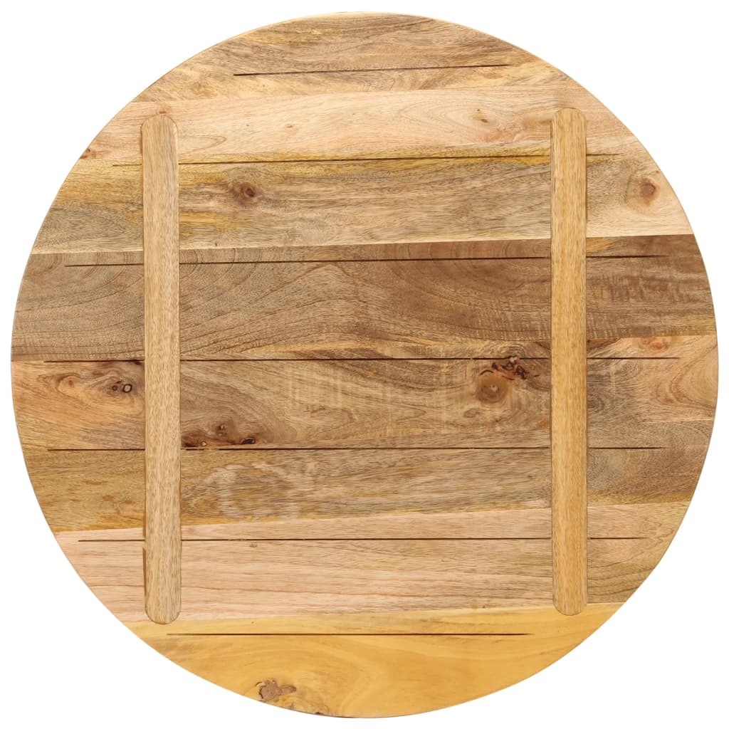 Tafelblad rond Ø 70x2,5 cm massief ruw mangohout is nu te koop bij PeponiXL, paradijselijk wonen!