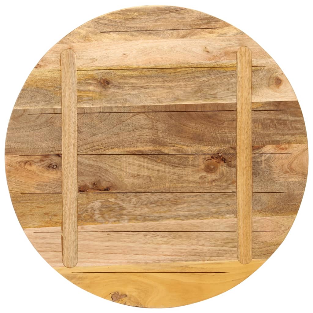 Tafelblad rond Ø 70x3,8 cm massief ruw mangohout is nu te koop bij PeponiXL, paradijselijk wonen!