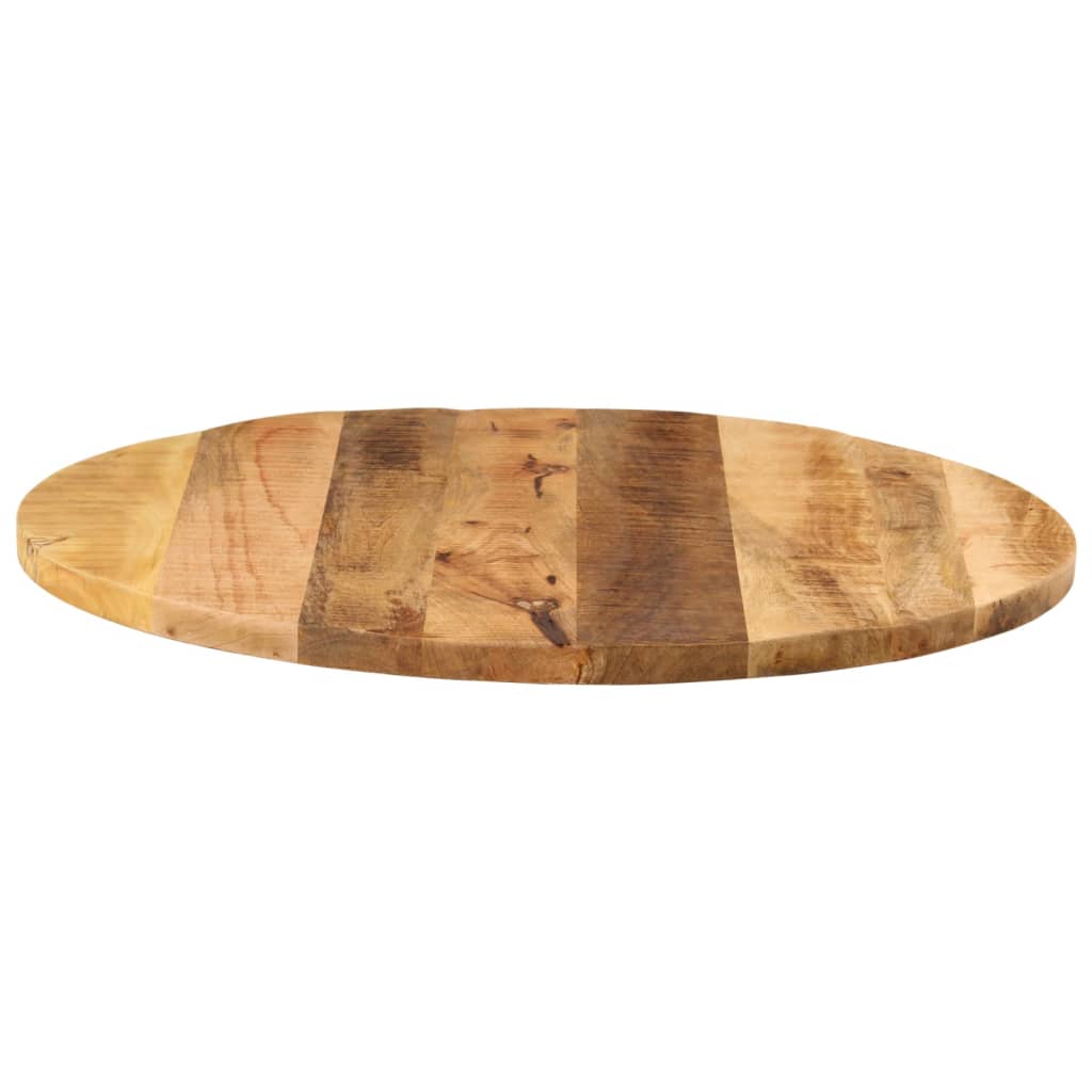 Tafelblad rond Ø 80x2,5 cm massief ruw mangohout is nu te koop bij PeponiXL, paradijselijk wonen!