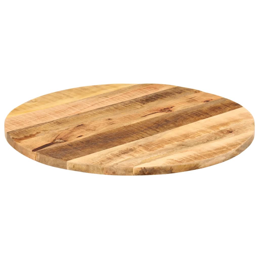 Tafelblad rond Ø 90x2,5 cm massief ruw mangohout is nu te koop bij PeponiXL, paradijselijk wonen!