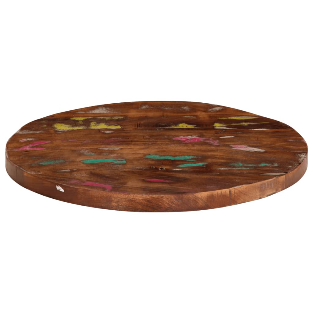 Tafelblad rond Ø 50x1,5 cm massief gerecycled hout is nu te koop bij PeponiXL, paradijselijk wonen!