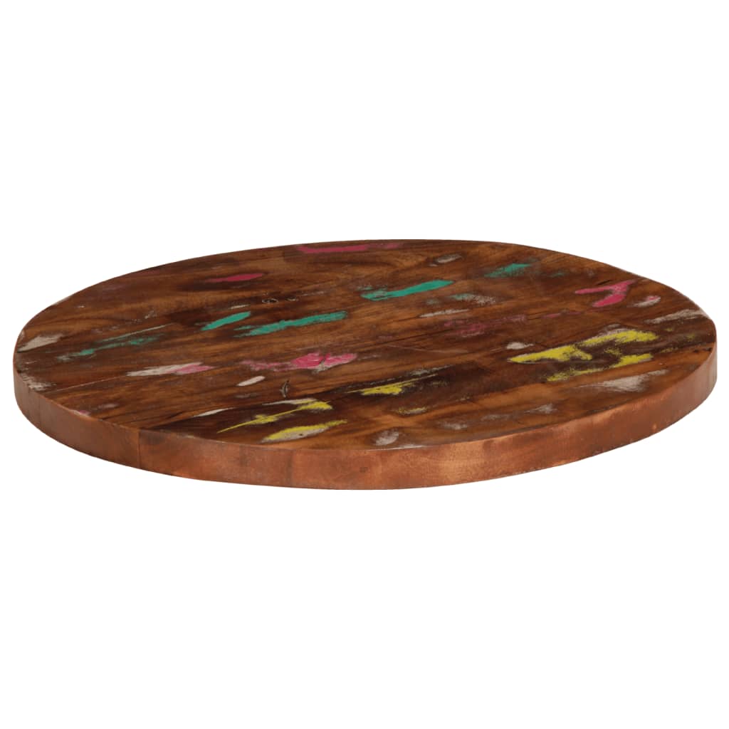 Tafelblad rond Ø 50x3,8 cm massief gerecycled hout is nu te koop bij PeponiXL, paradijselijk wonen!