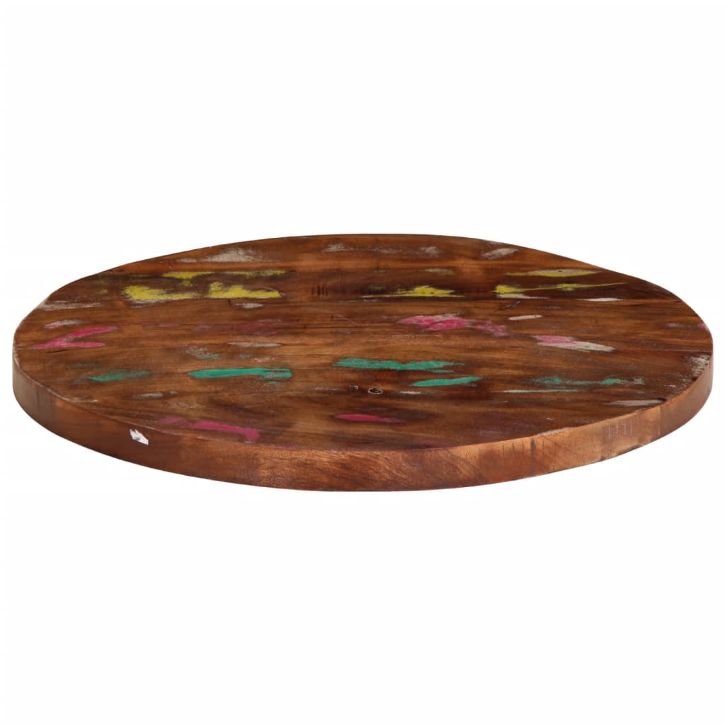 Tafelblad rond Ø 60x1,5 cm massief gerecycled hout is nu te koop bij PeponiXL, paradijselijk wonen!