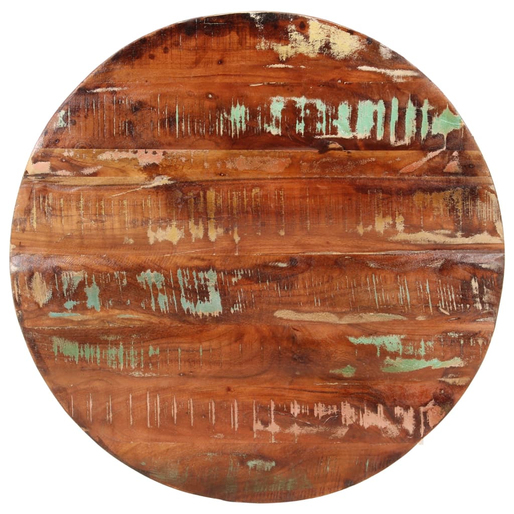 Tafelblad rond Ø 80x1,5 cm massief gerecycled hout is nu te koop bij PeponiXL, paradijselijk wonen!