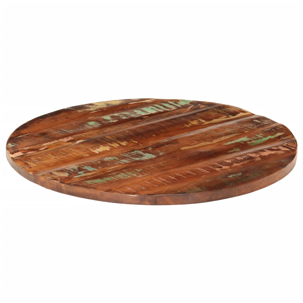 Tafelblad rond Ø 80x1,5 cm massief gerecycled hout is nu te koop bij PeponiXL, paradijselijk wonen!