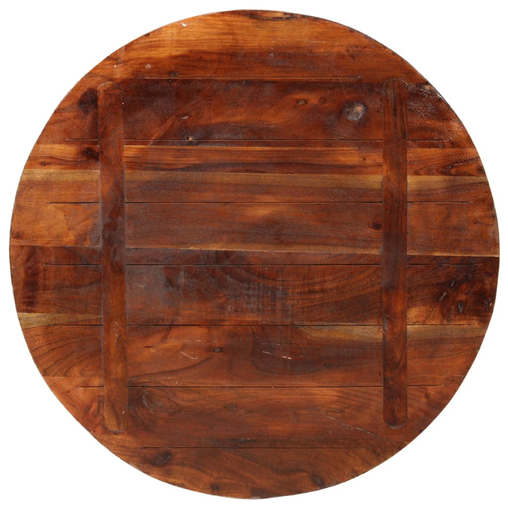 Tafelblad rond Ø 80x1,5 cm massief gerecycled hout is nu te koop bij PeponiXL, paradijselijk wonen!