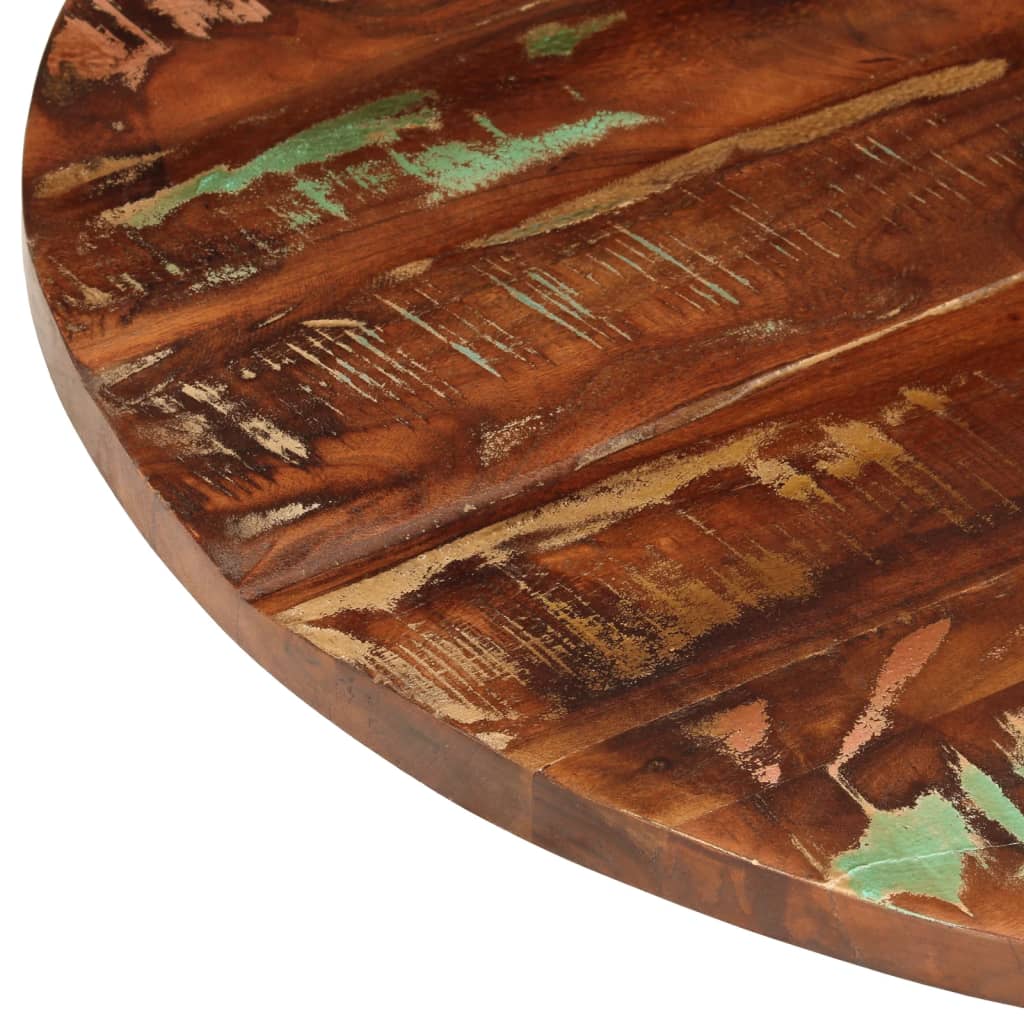 Tafelblad rond Ø 80x1,5 cm massief gerecycled hout is nu te koop bij PeponiXL, paradijselijk wonen!