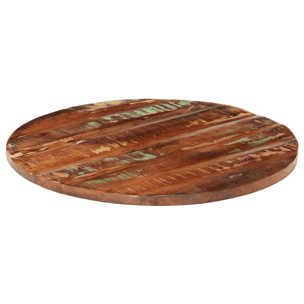 Tafelblad rond Ø 90x3,8 cm massief gerecycled hout is nu te koop bij PeponiXL, paradijselijk wonen!