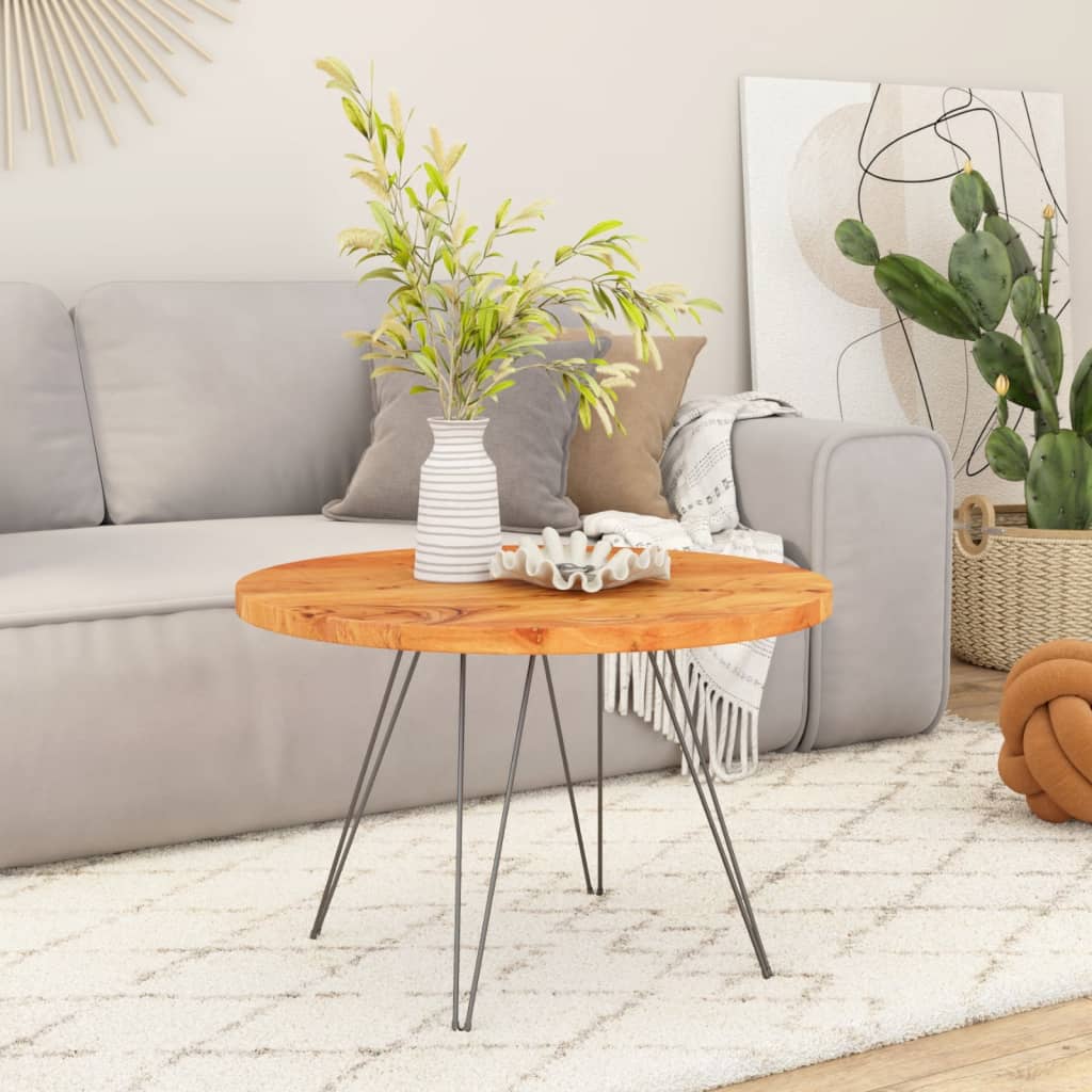 Tafelblad rond Ø 90x2,5 cm massief acaciahout is nu te koop bij PeponiXL, paradijselijk wonen!