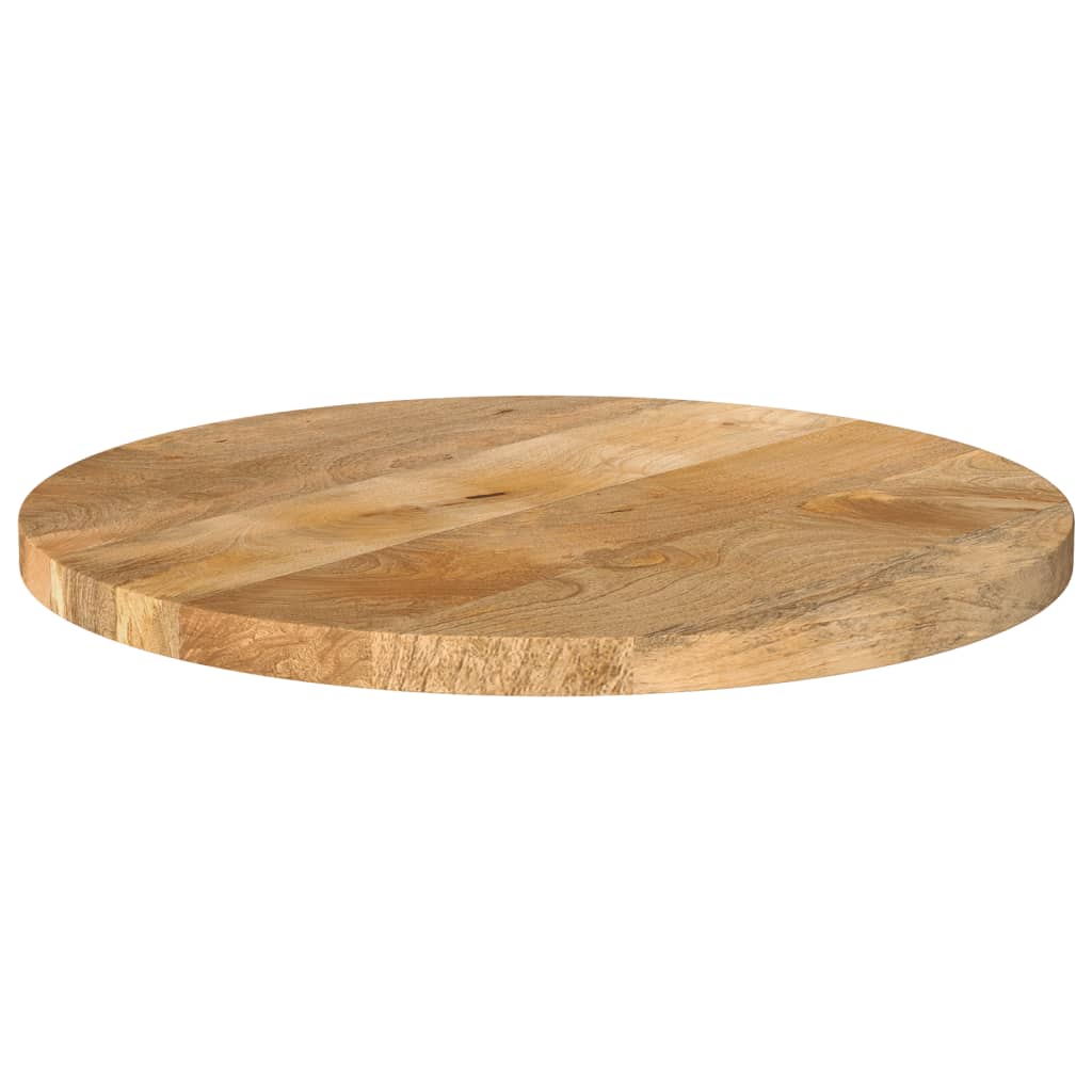 Tafelblad rond Ø 50x3,8 cm massief ruw mangohout is nu te koop bij PeponiXL, paradijselijk wonen!