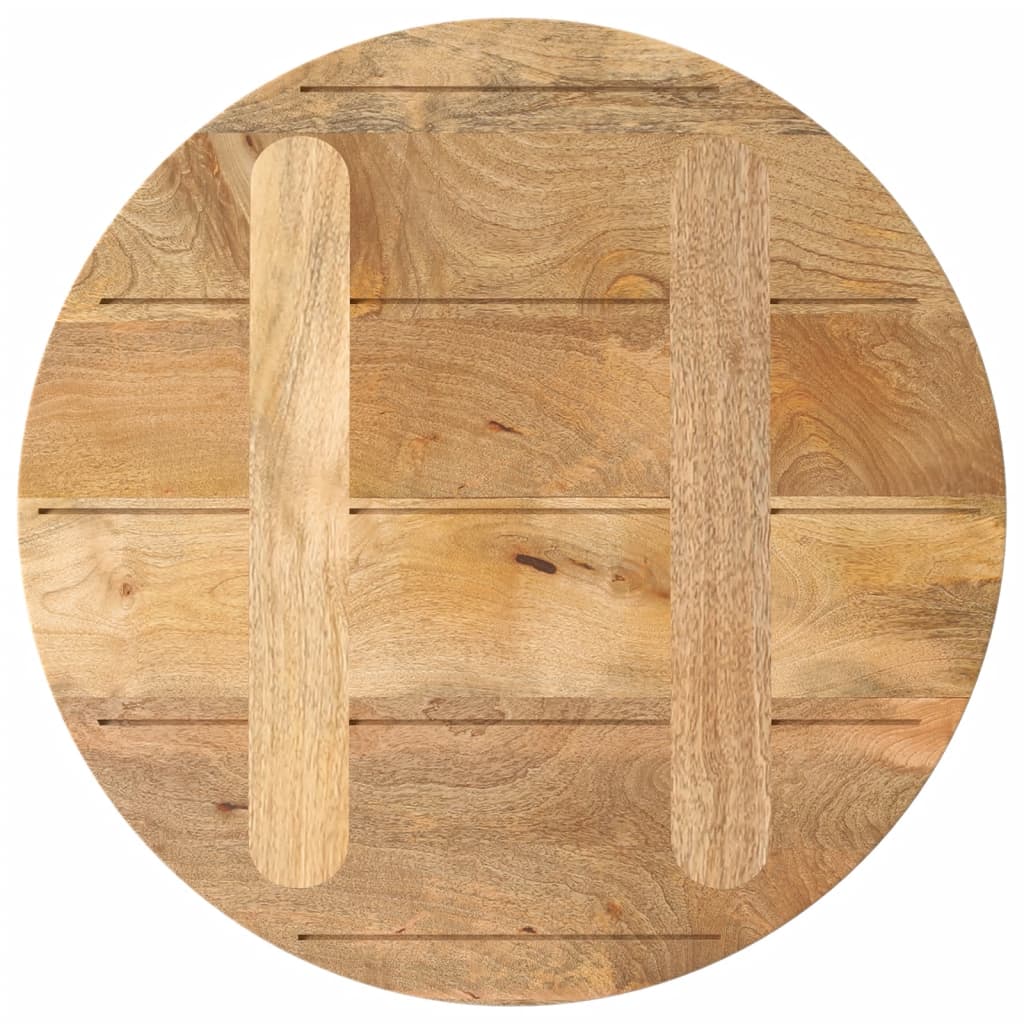 Tafelblad rond Ø 50x3,8 cm massief ruw mangohout is nu te koop bij PeponiXL, paradijselijk wonen!