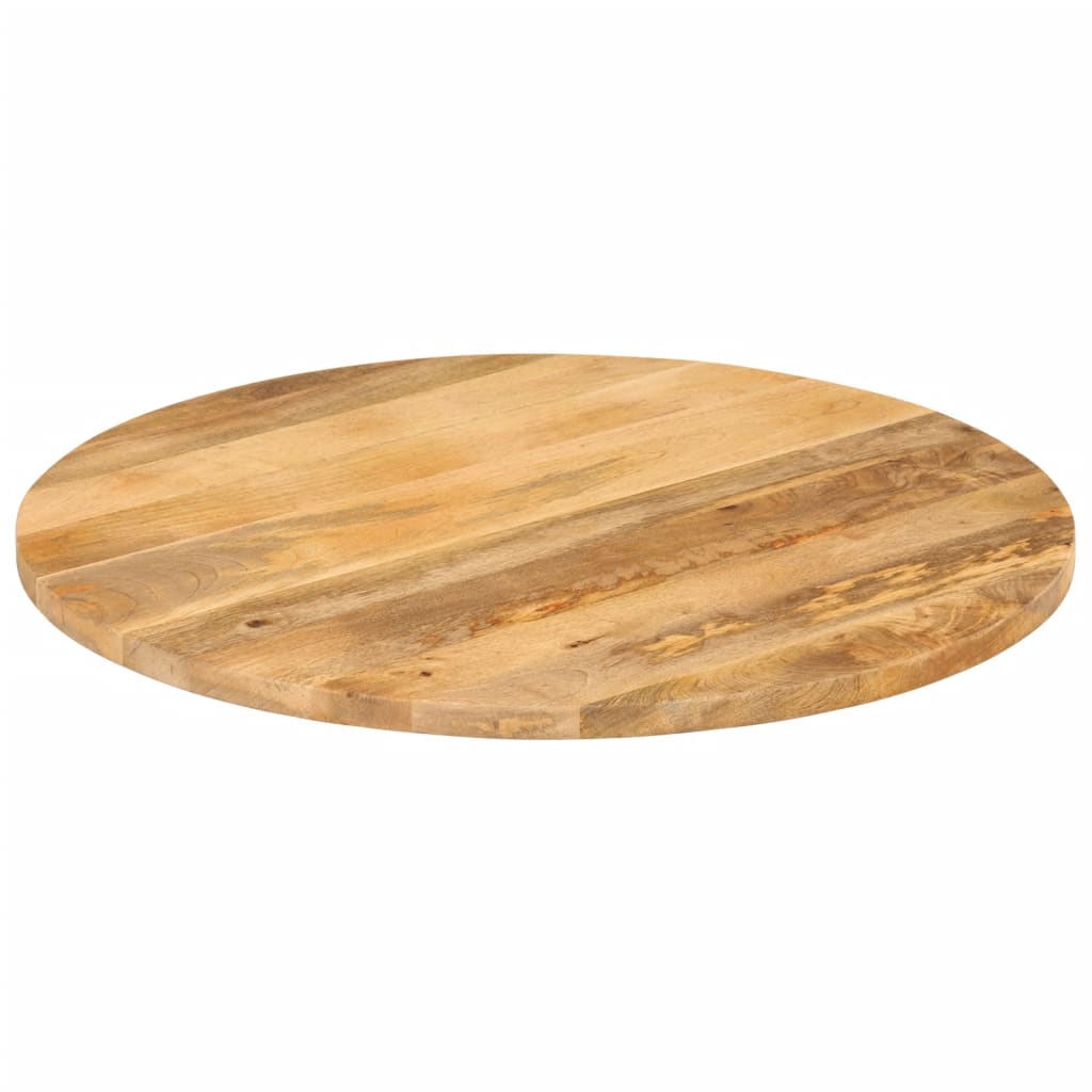 Tafelblad rond Ø 70x2,5 cm massief ruw mangohout is nu te koop bij PeponiXL, paradijselijk wonen!