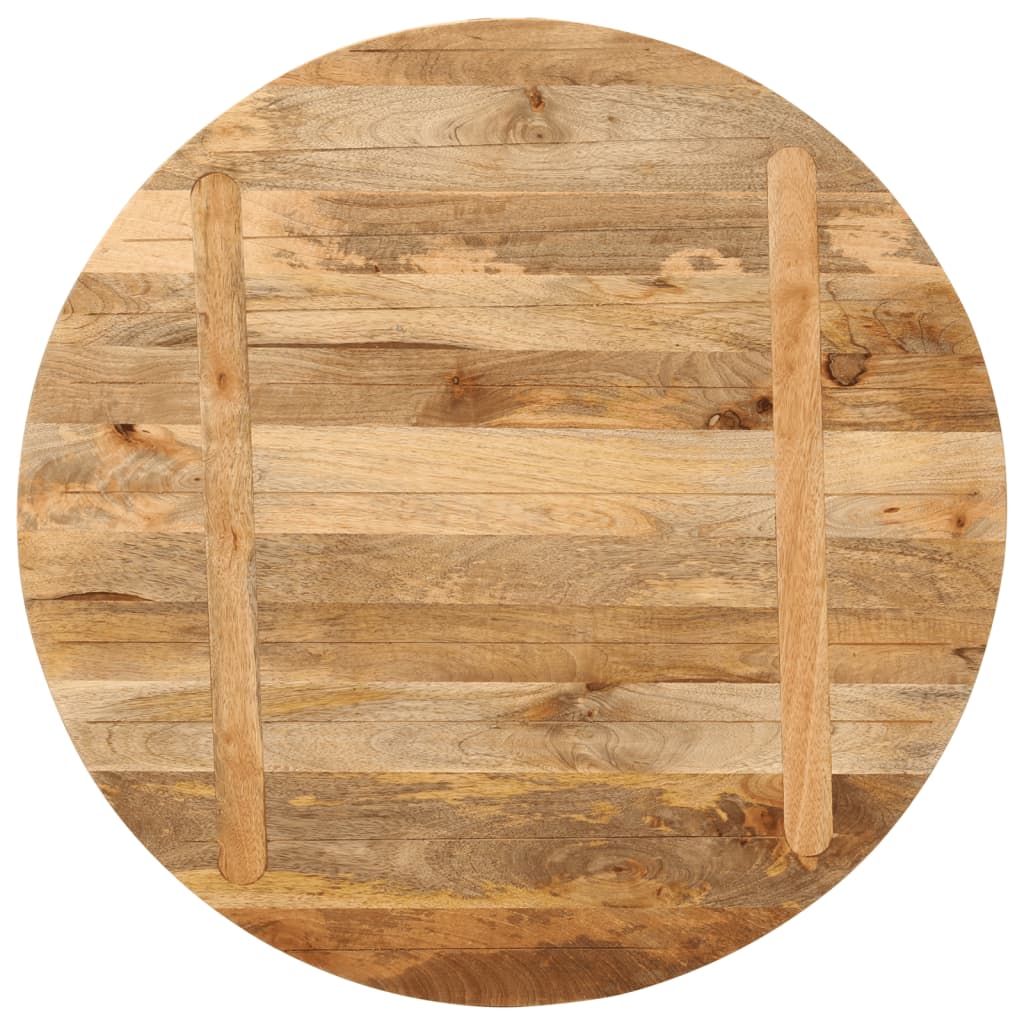 Tafelblad rond Ø 70x2,5 cm massief ruw mangohout is nu te koop bij PeponiXL, paradijselijk wonen!
