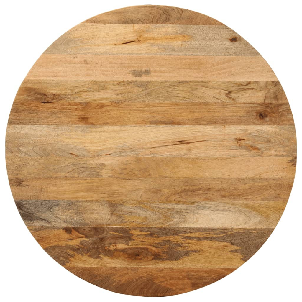 Tafelblad rond Ø 70x3,8 cm massief ruw mangohout is nu te koop bij PeponiXL, paradijselijk wonen!