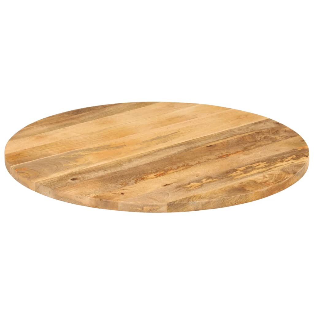 Tafelblad rond Ø 70x3,8 cm massief ruw mangohout is nu te koop bij PeponiXL, paradijselijk wonen!
