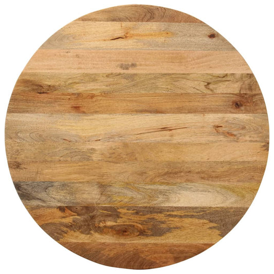 Tafelblad rond Ø 90x2,5 cm massief ruw mangohout is nu te koop bij PeponiXL, paradijselijk wonen!