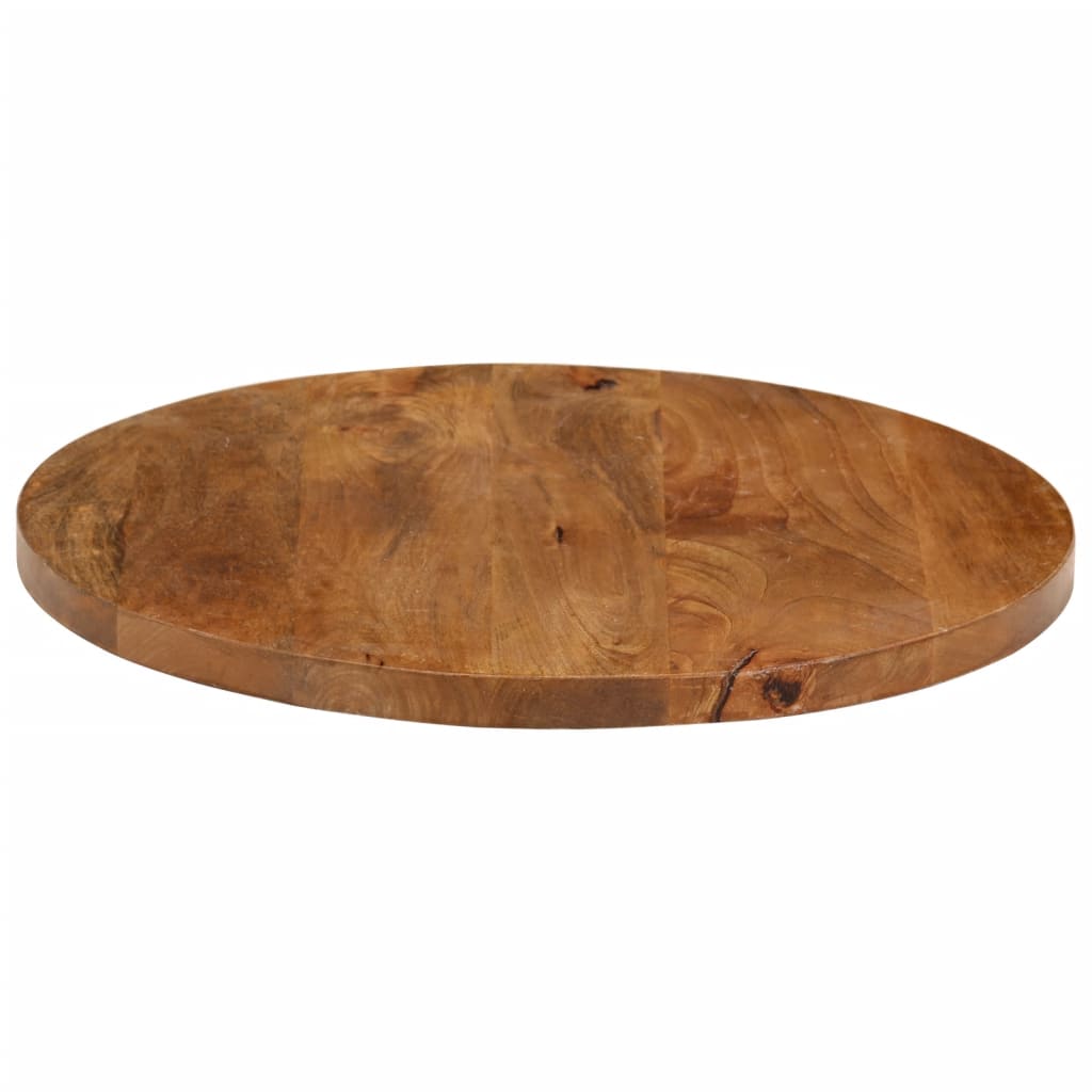 Tafelblad rond Ø 40x3,8 cm massief ruw mangohout is nu te koop bij PeponiXL, paradijselijk wonen!