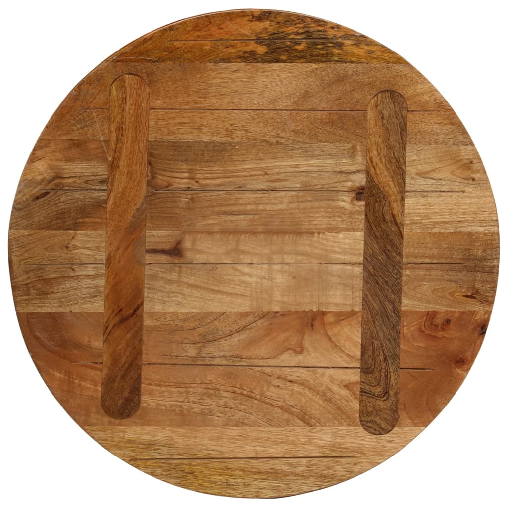 Tafelblad rond Ø 50x2,5 cm massief ruw mangohout is nu te koop bij PeponiXL, paradijselijk wonen!