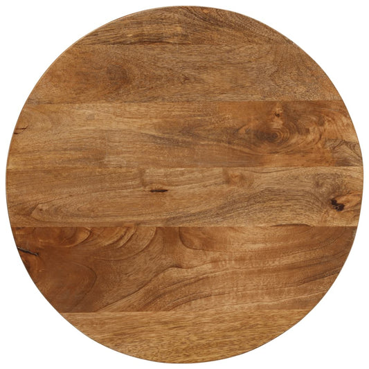 Tafelblad rond Ø 50x3,8 cm massief ruw mangohout is nu te koop bij PeponiXL, paradijselijk wonen!