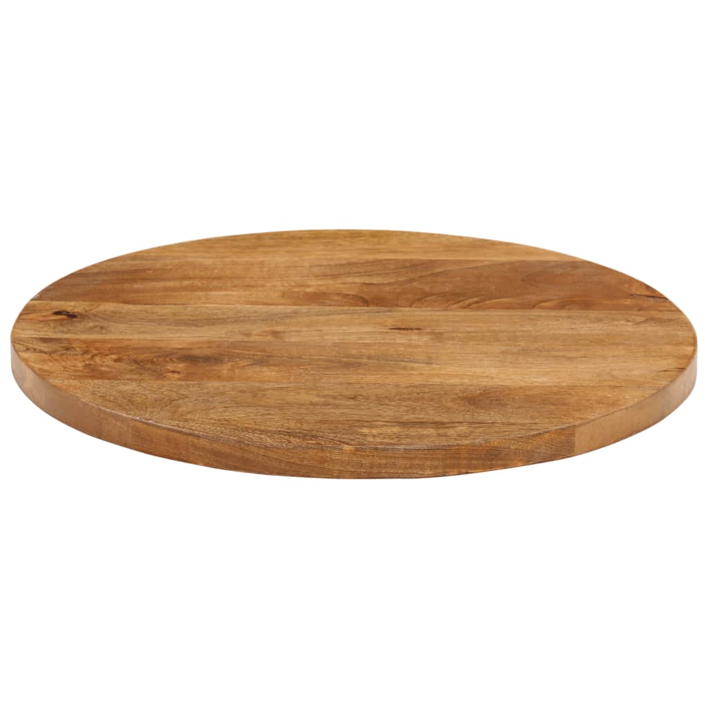 Tafelblad rond Ø 50x3,8 cm massief ruw mangohout is nu te koop bij PeponiXL, paradijselijk wonen!