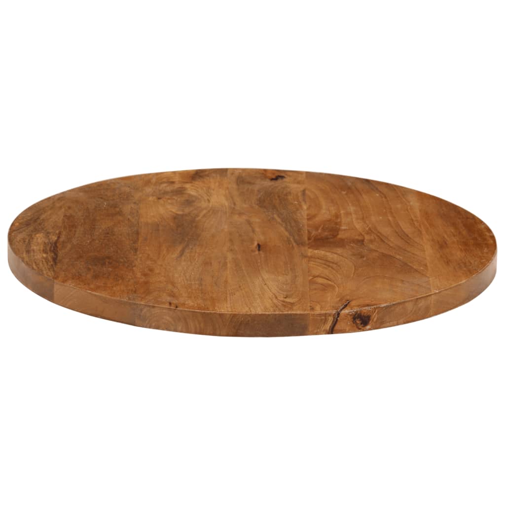 Tafelblad rond Ø 50x3,8 cm massief ruw mangohout is nu te koop bij PeponiXL, paradijselijk wonen!
