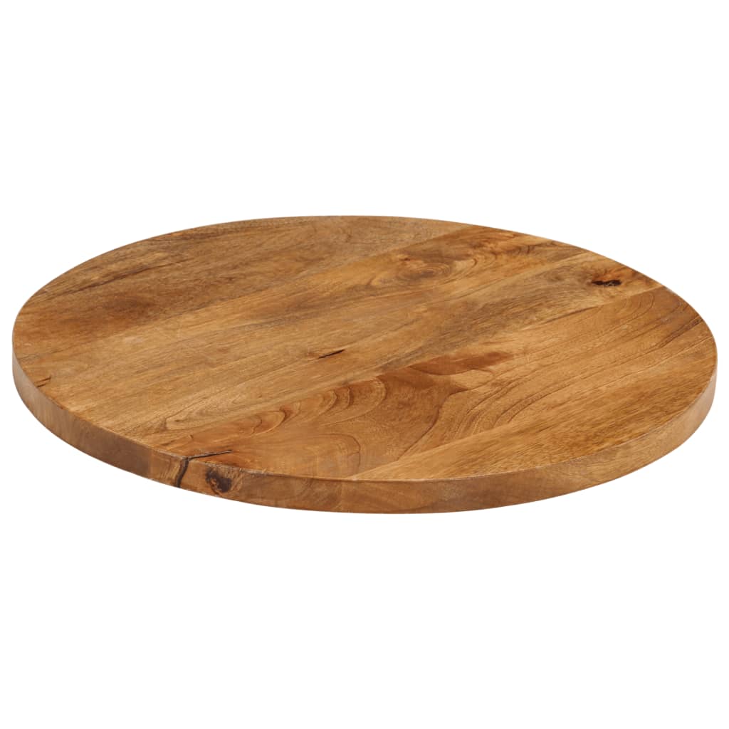 Tafelblad rond Ø 60x3,8 cm massief ruw mangohout is nu te koop bij PeponiXL, paradijselijk wonen!