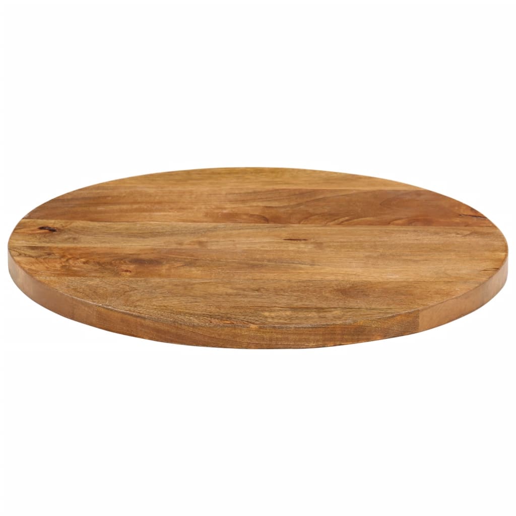Tafelblad rond Ø 60x3,8 cm massief ruw mangohout is nu te koop bij PeponiXL, paradijselijk wonen!