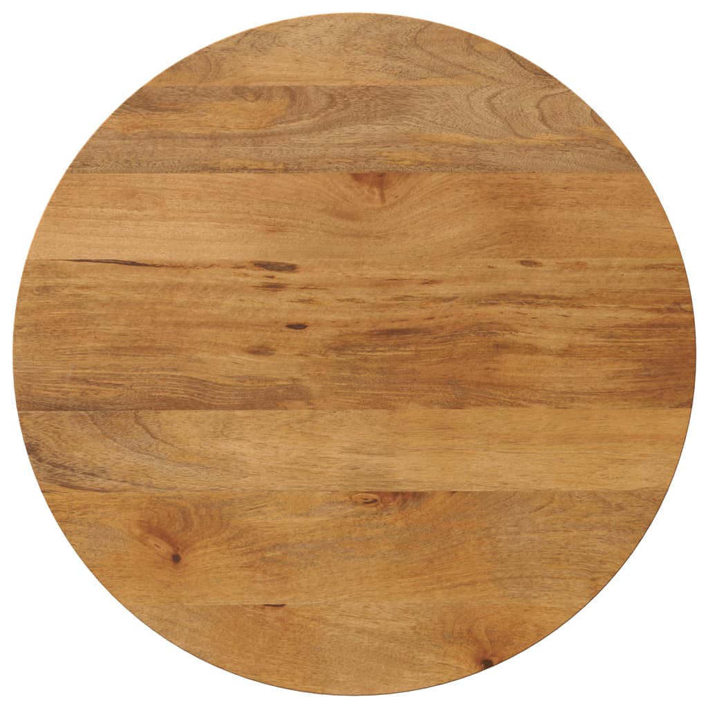 Tafelblad rond Ø 80x3,8 cm massief ruw mangohout is nu te koop bij PeponiXL, paradijselijk wonen!