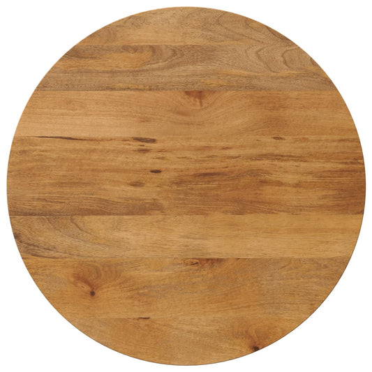 Tafelblad rond Ø 80x3,8 cm massief ruw mangohout is nu te koop bij PeponiXL, paradijselijk wonen!